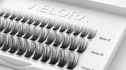 AELORA™ Elite Clusters: Professional DIY Lash Extension System